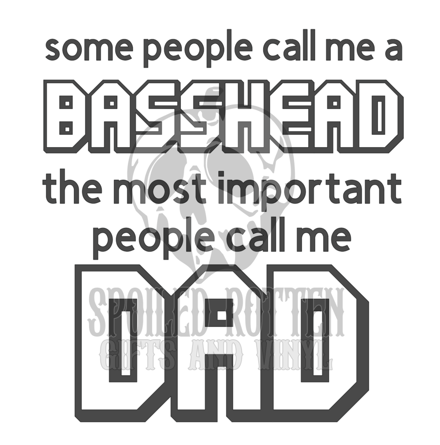 Basshead Dad decal sticker