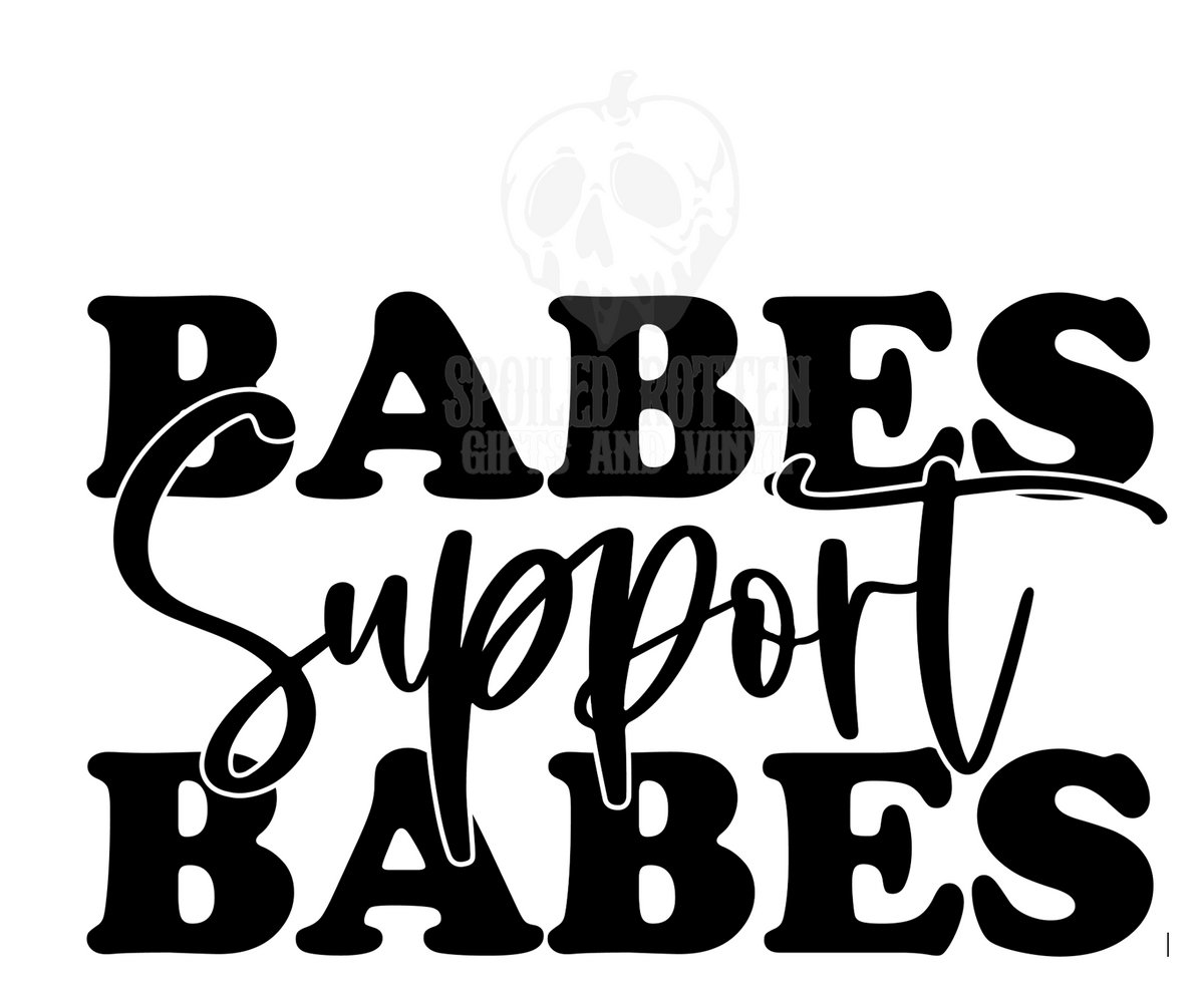 Babes Support Babes decal sticker