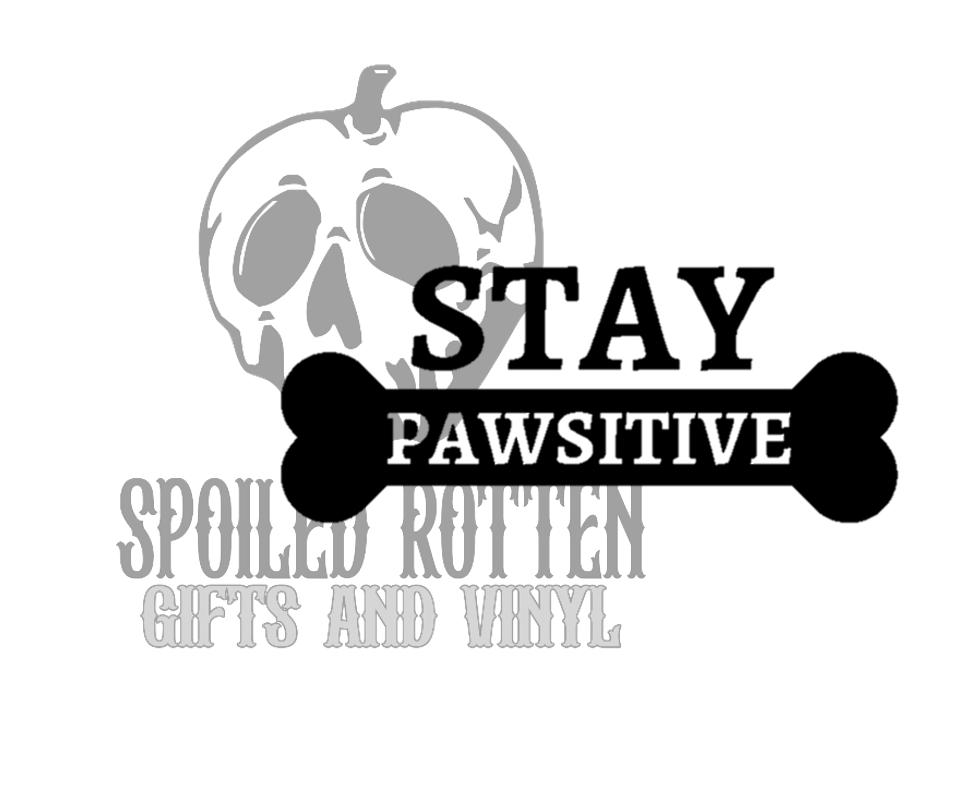 Stay Pawsitive decal