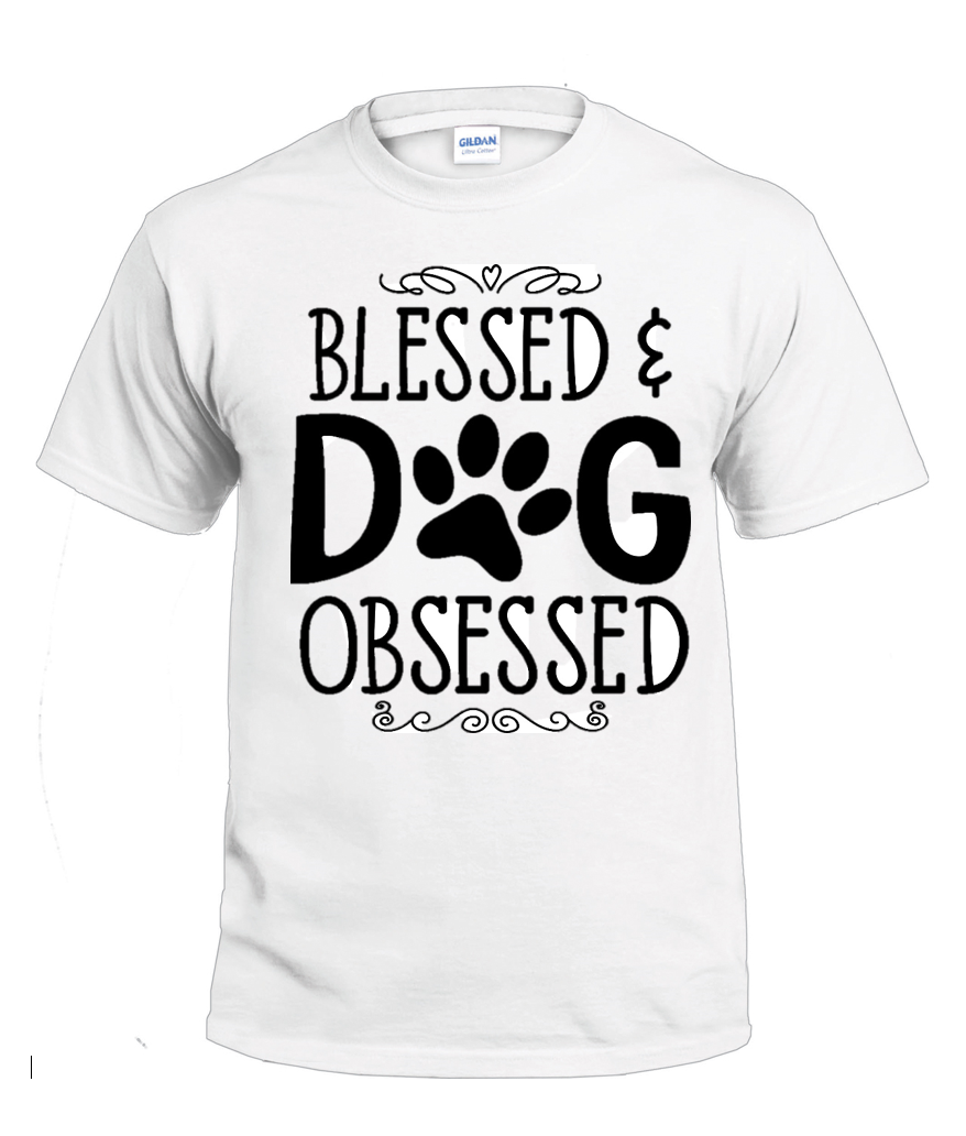 Blessed & Dog Obsessed dog parent t-shirt