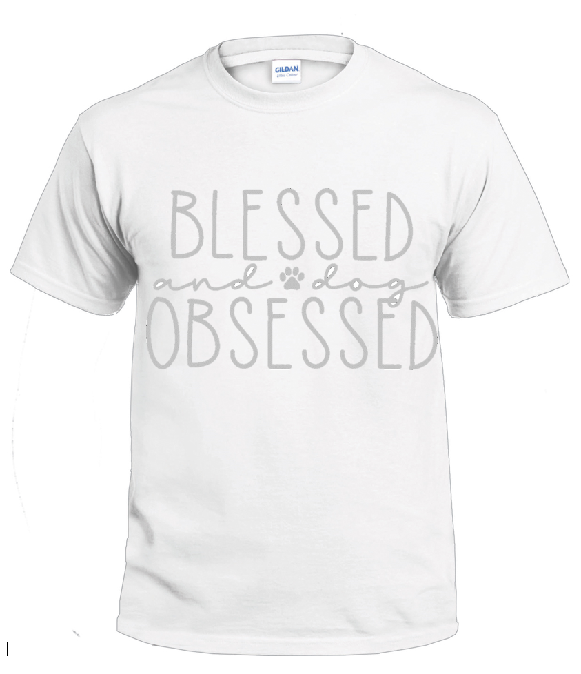 Blessed & Dog Obsessed 2 dog parent t-shirt