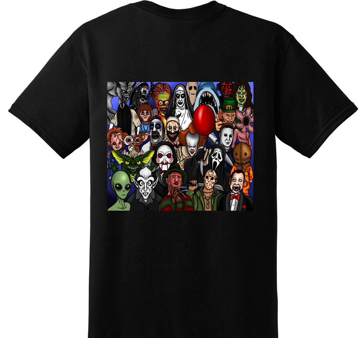 Cartoon Collage Halloween t-shirt