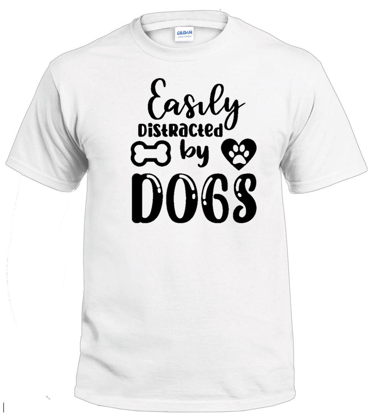 Easily Distracted by Dogs dog parent t-shirt