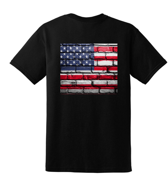 American Flag 3 Military t-shirt