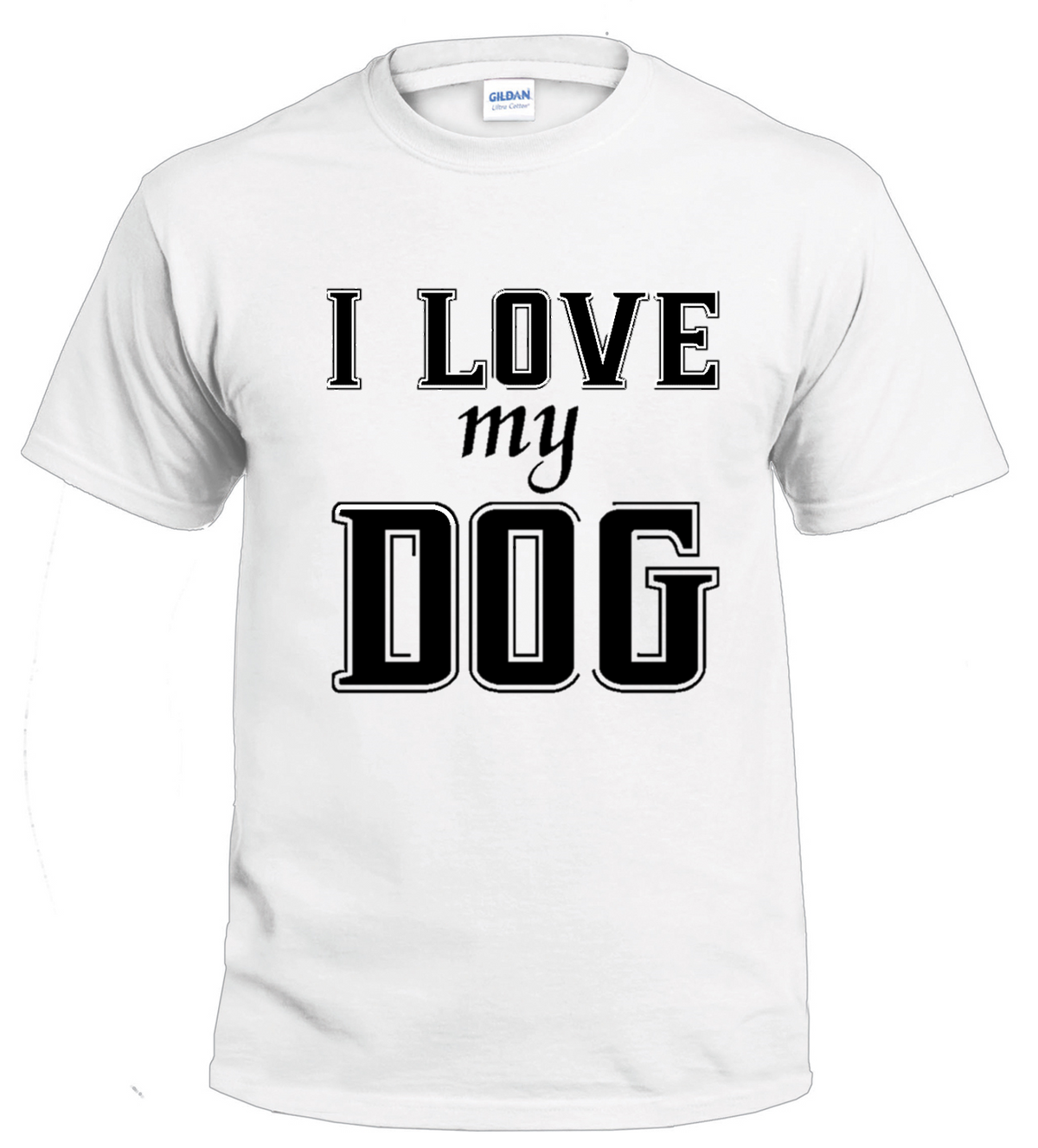 I Love My Dog dog parent t-shirt