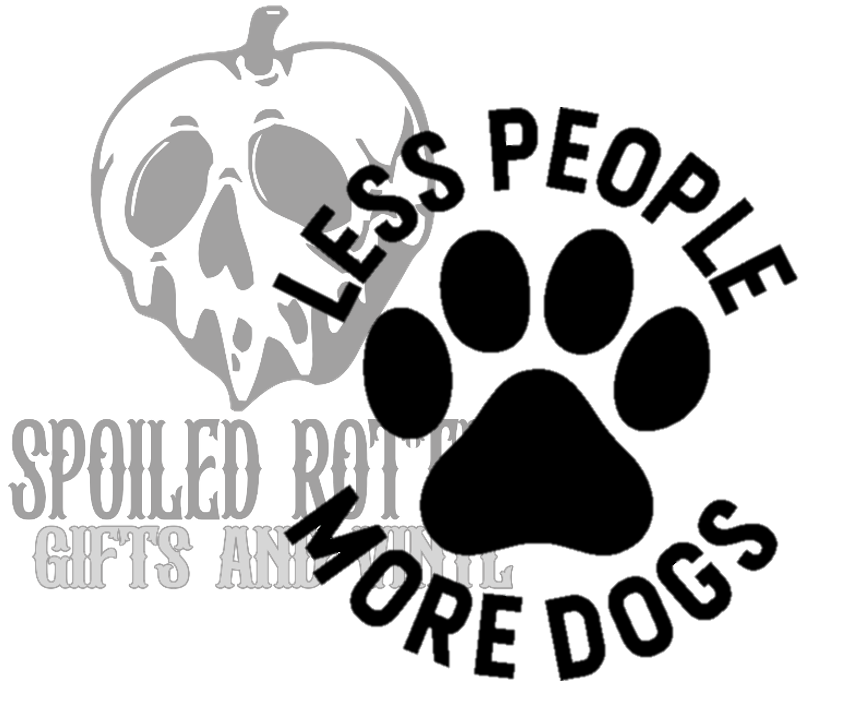 Les People More Dogs decal
