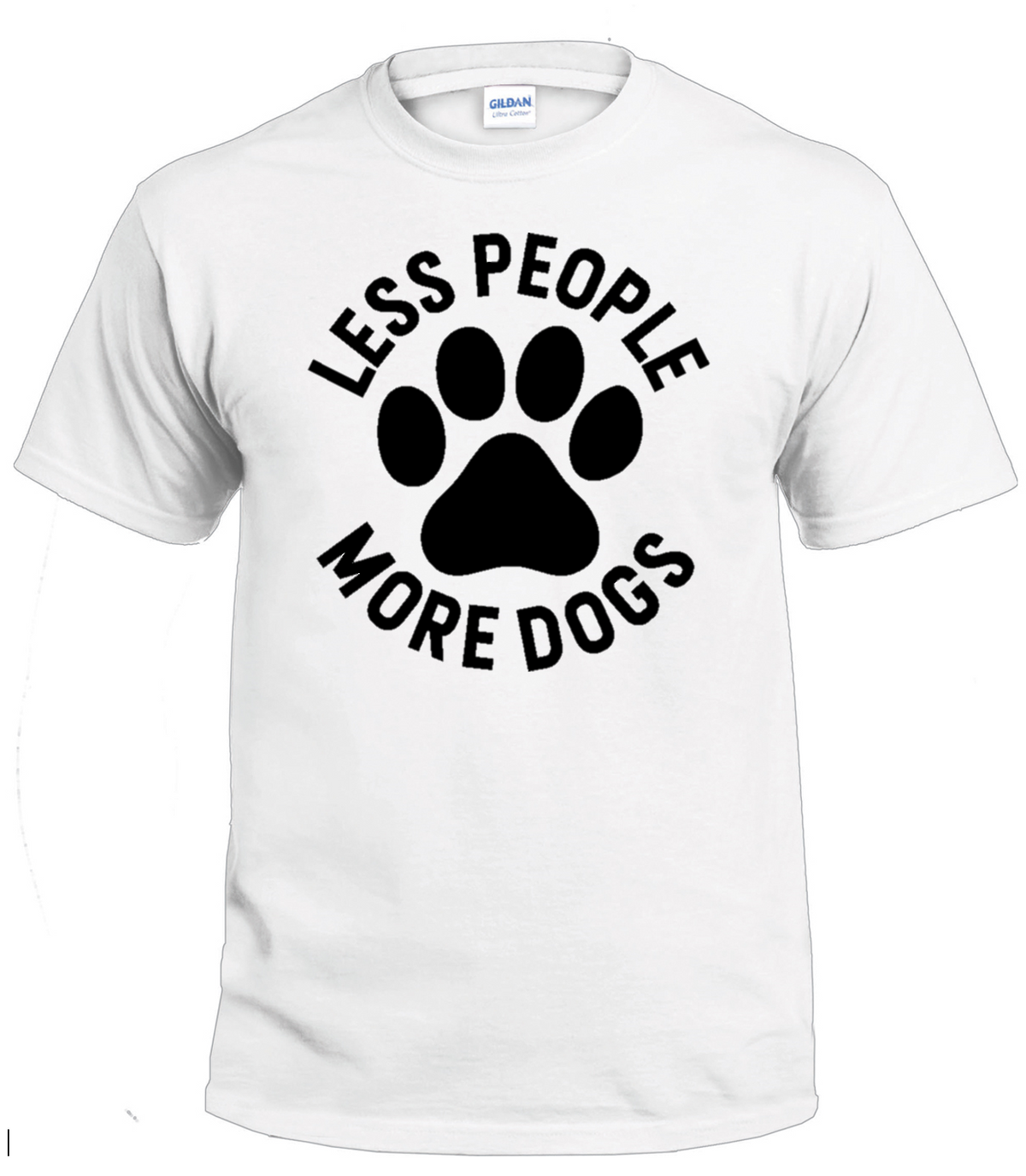 Less People More Dogs dog parent t-shirt