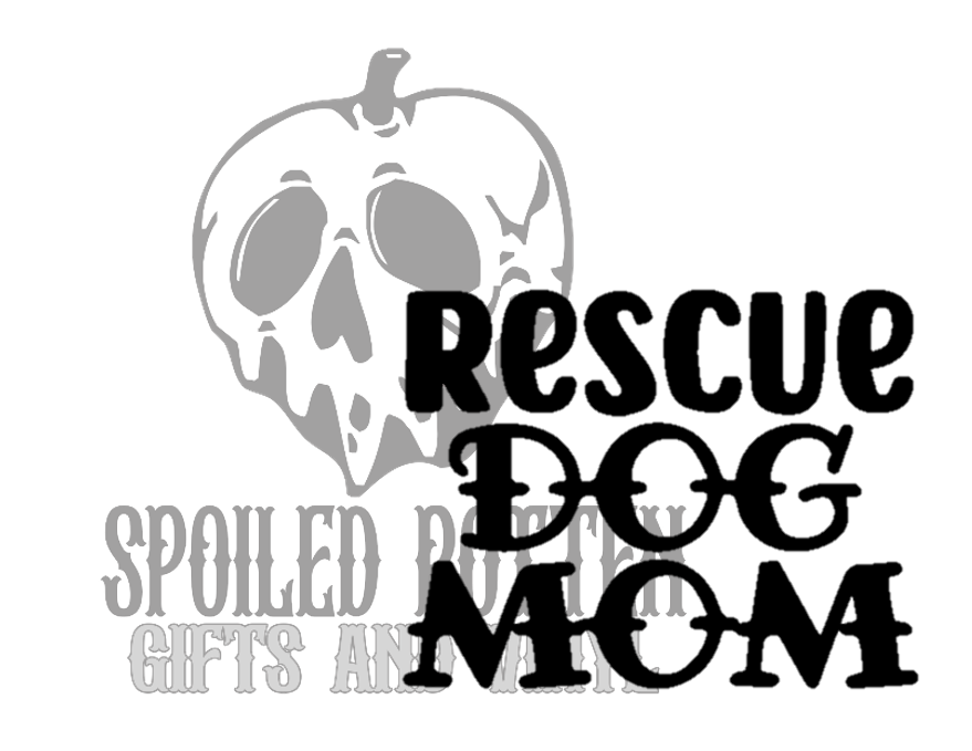 Rescue Dog Mom decal
