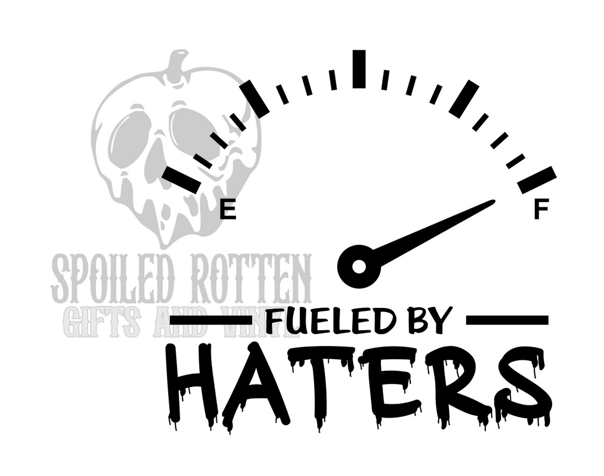 Fueled By Haters basshead decal