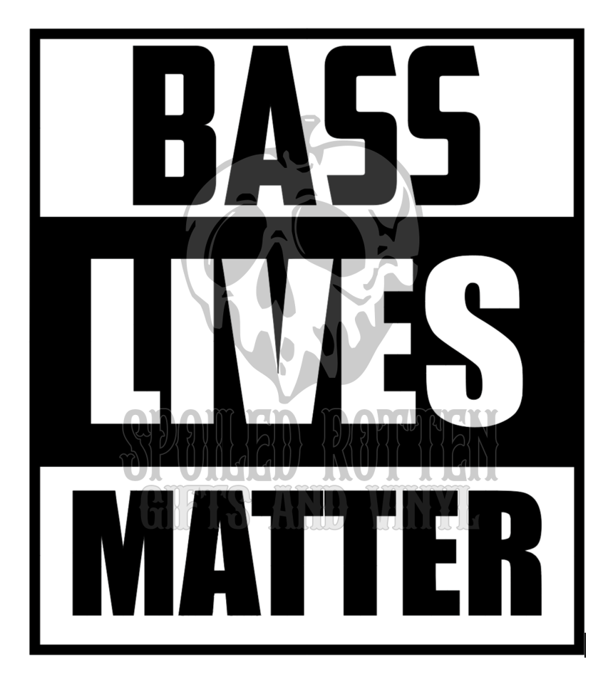 Bass Lives Matter basshead decal