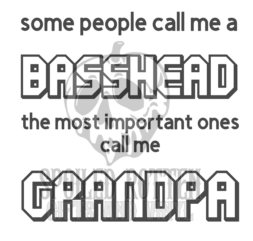 Basshead Grandpa decal sticker
