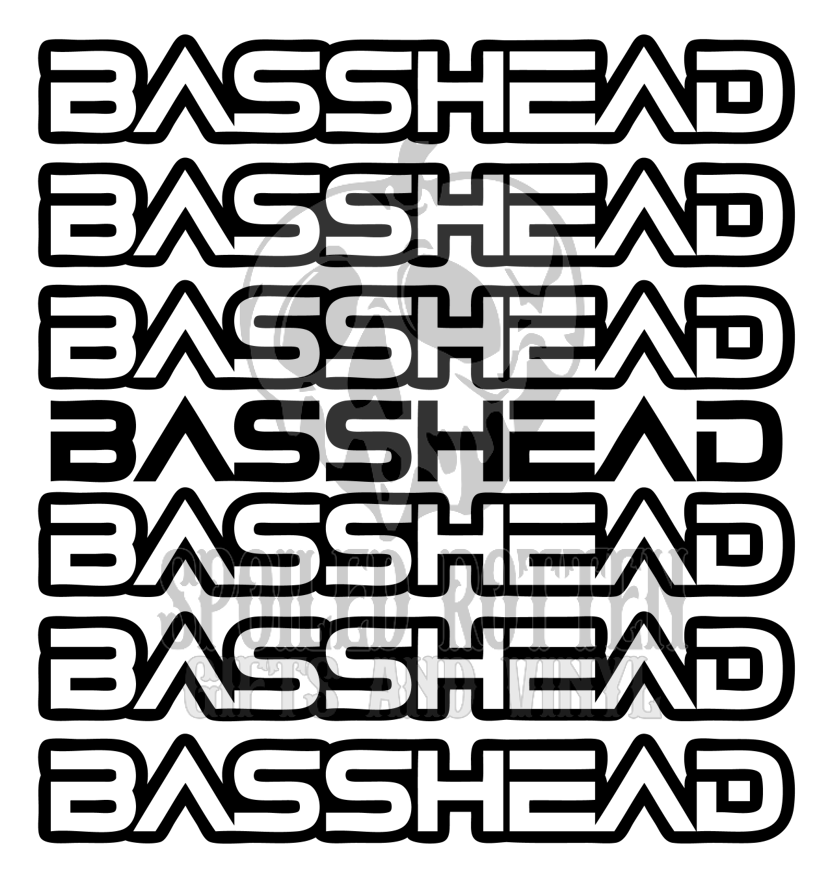 Basshead Repeat decal sticker
