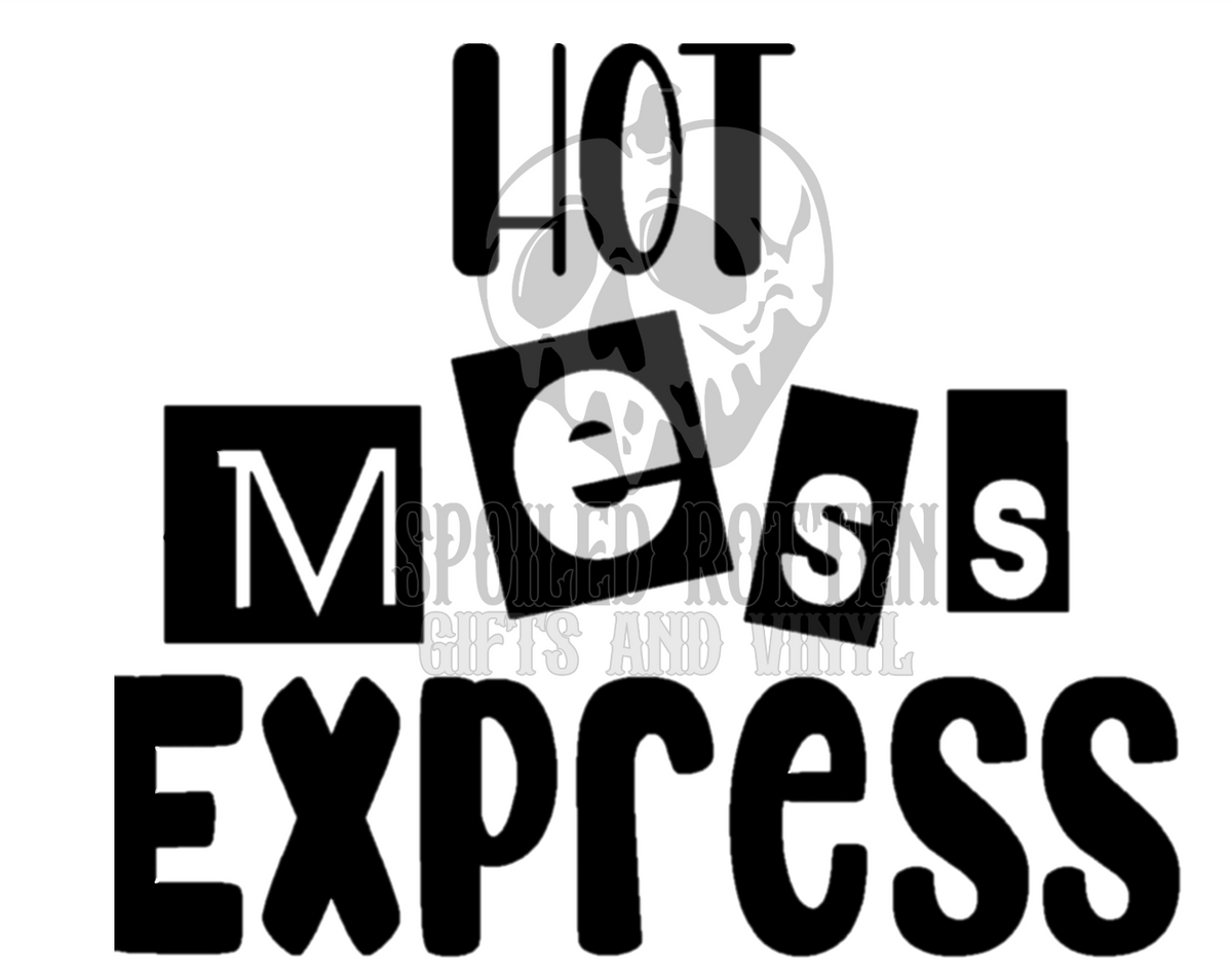 Hot Mess Express mom decal