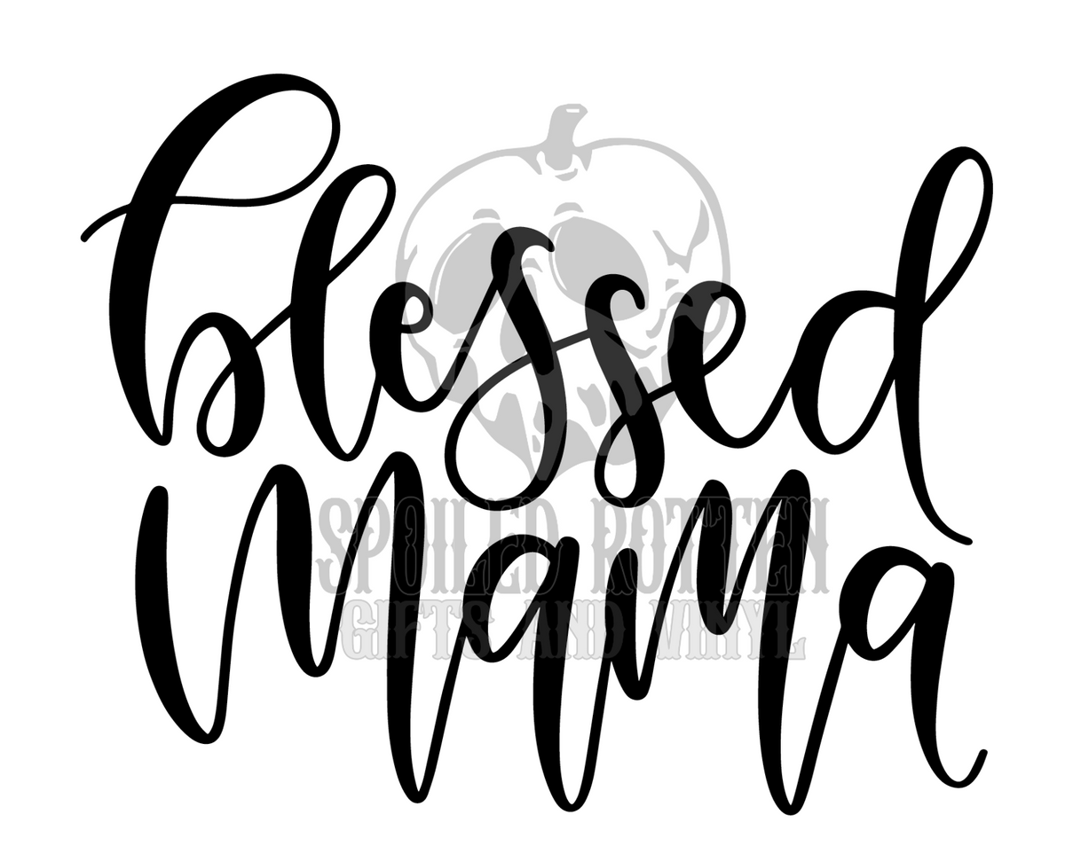 Blessed Mama vinyl decal sticker