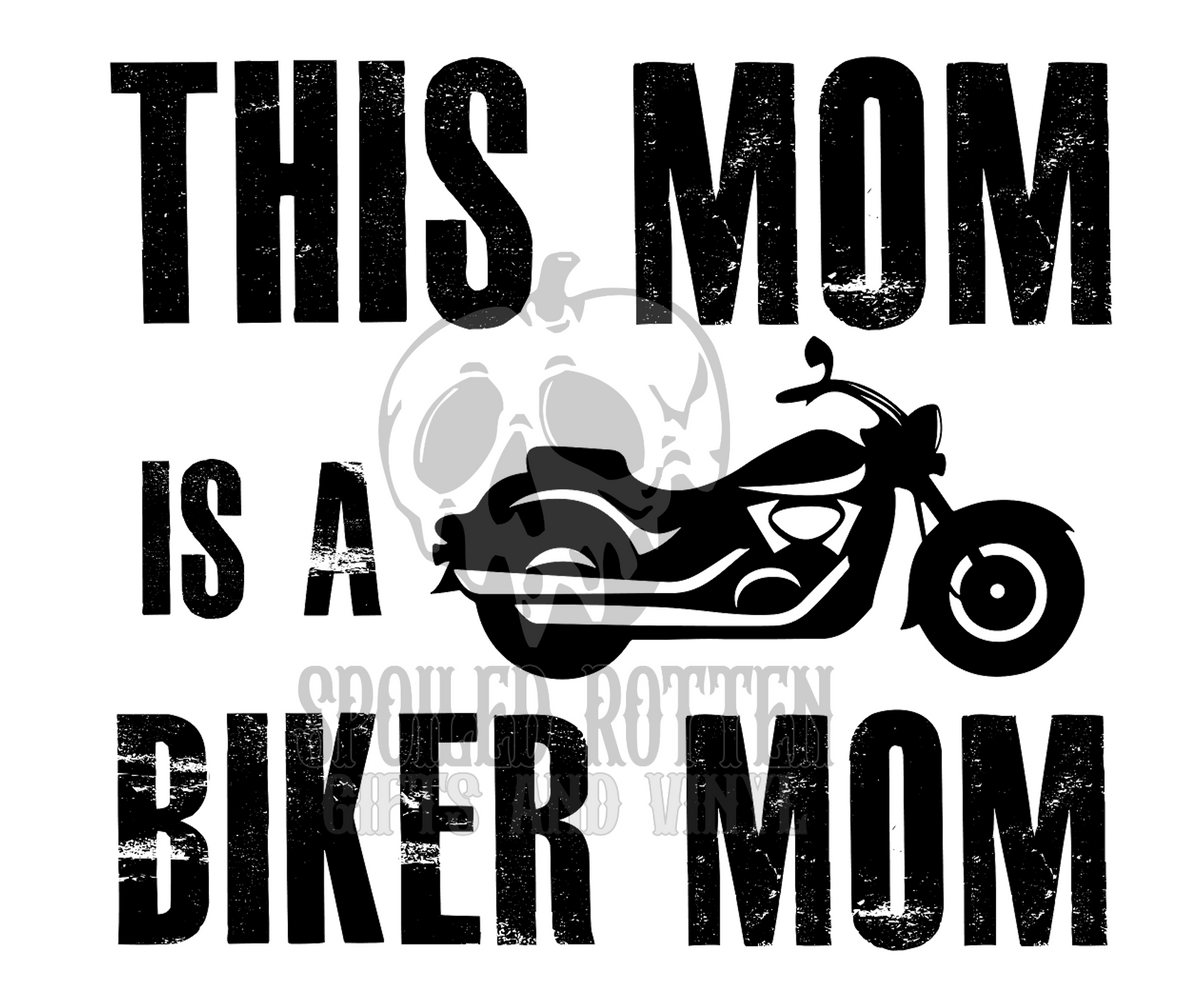 This Mom is a Biker Mom vinyl decal sticker
