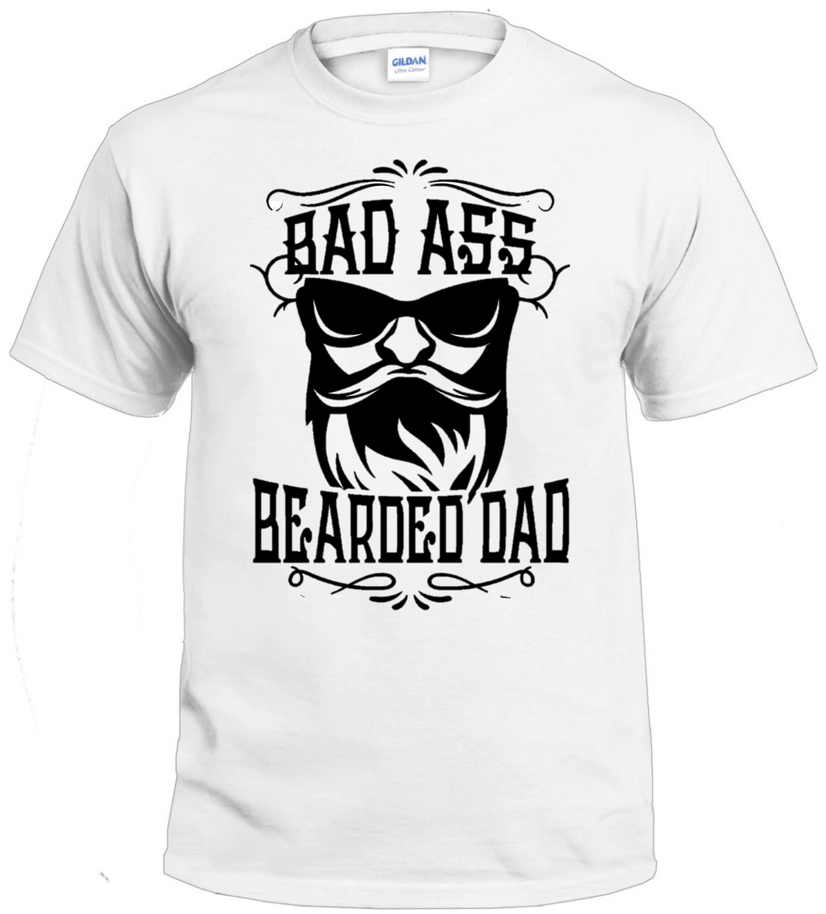 Bad Ass Bearded Dad t-shirt