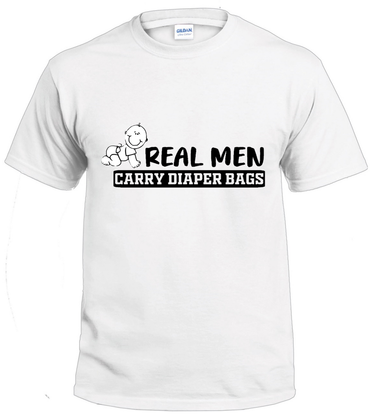Real Men Carry Diaper bags t-shirt