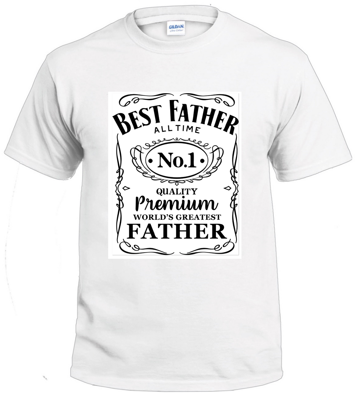Best Father Whiskey Label t-shirt