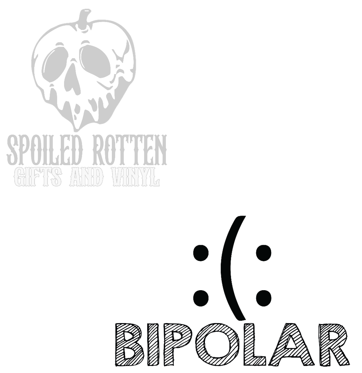 Bipolar vinyl decal