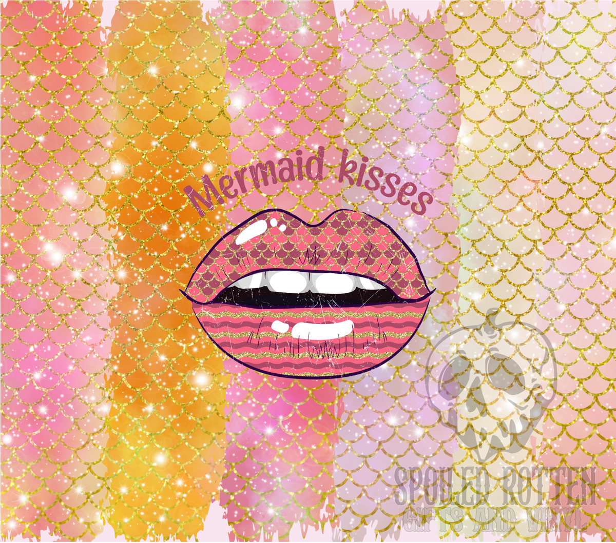 Mermaid Kisses 20 oz tumbler