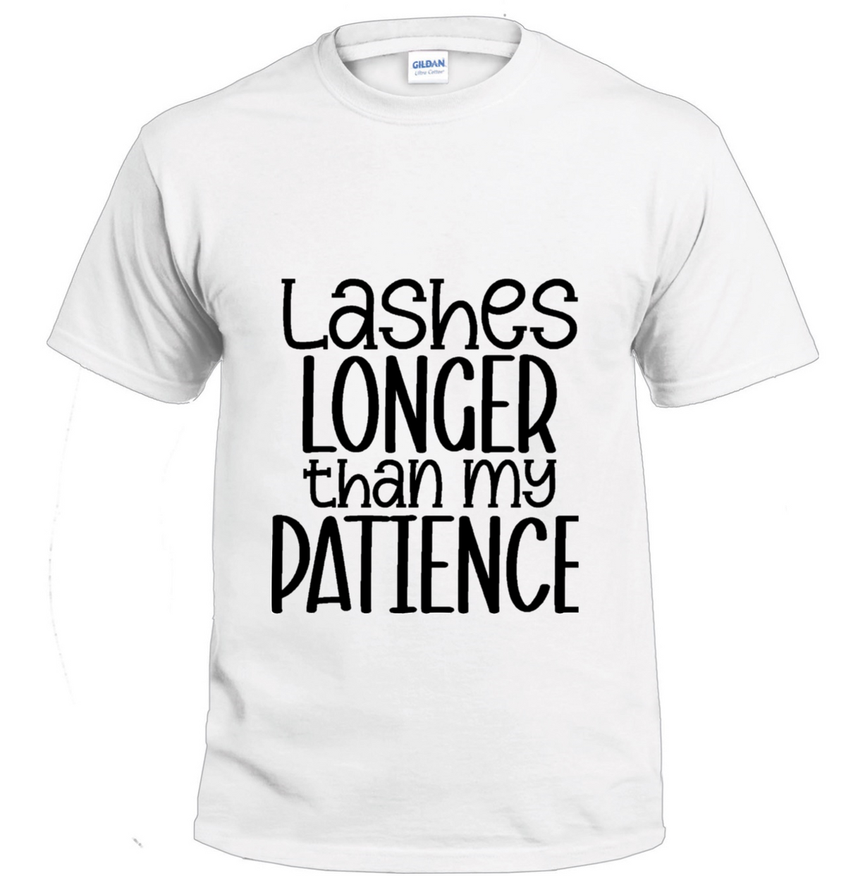 Lashes Longer Than My Patience Sassy t-shirt