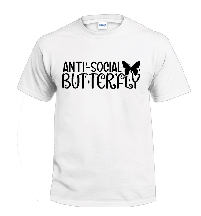 Anti-Social Butterfly Sassy t-shirt