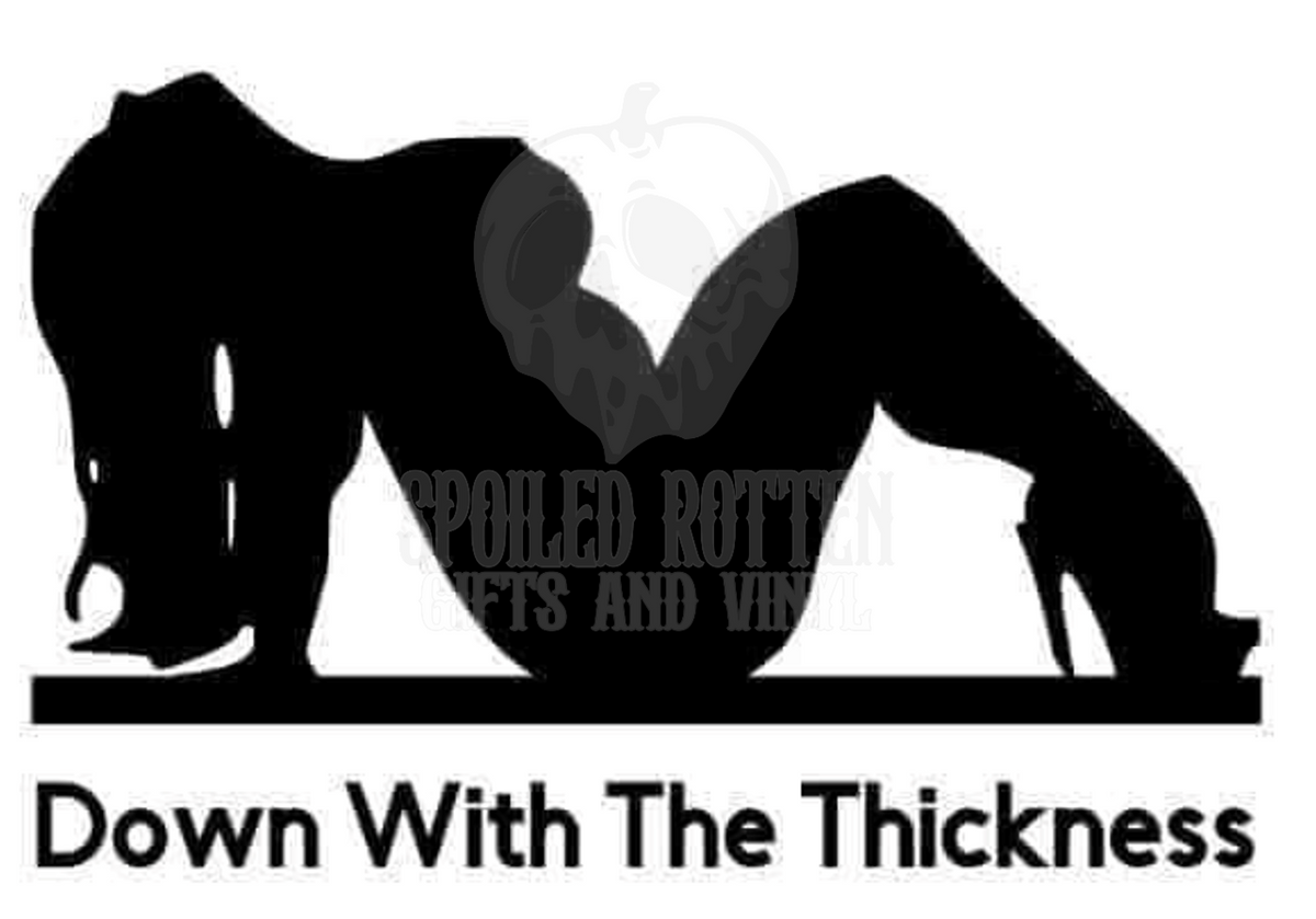 Down With The Thickness vinyl sticker