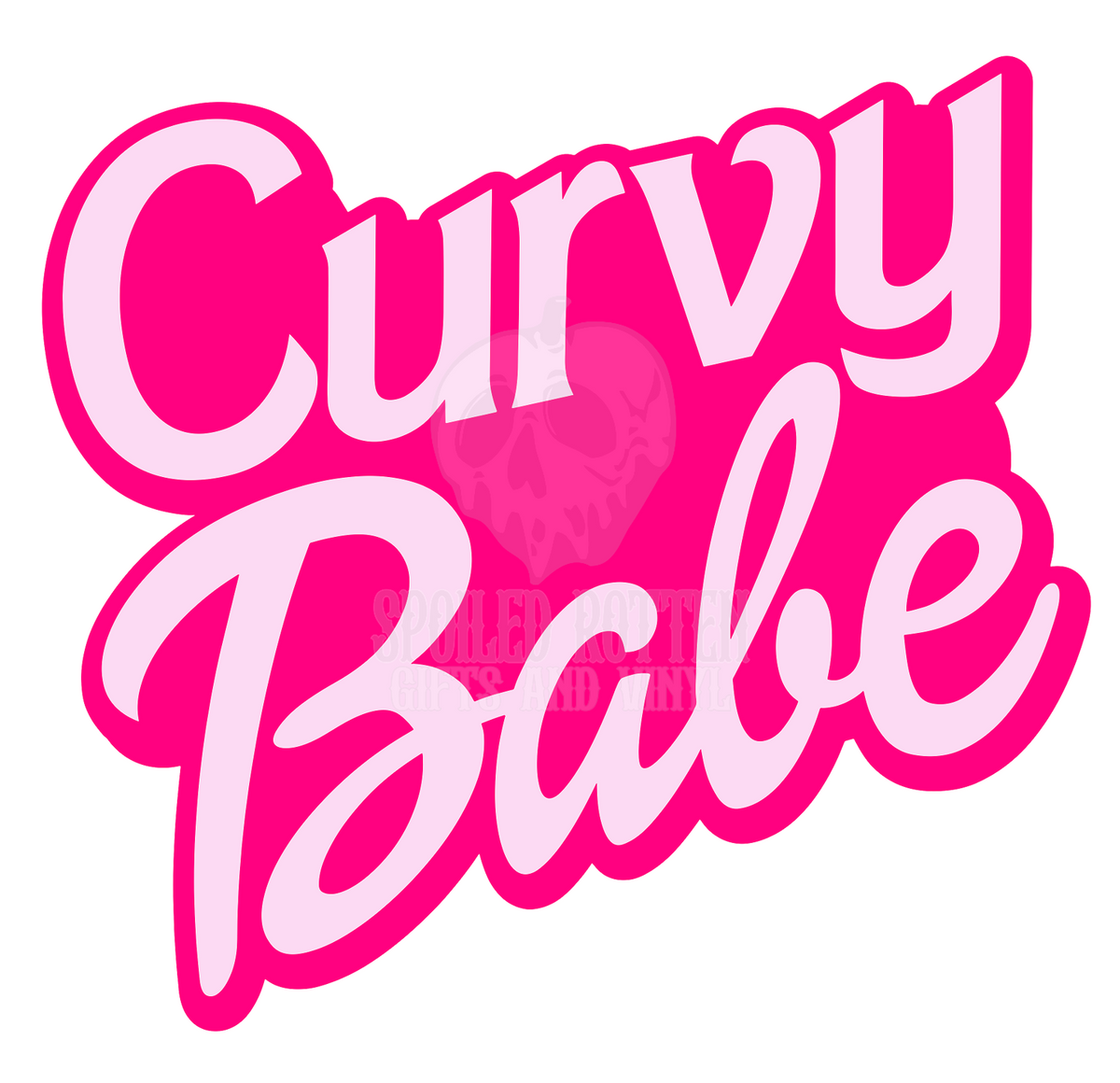 Curvy Babe vinyl decal sticker