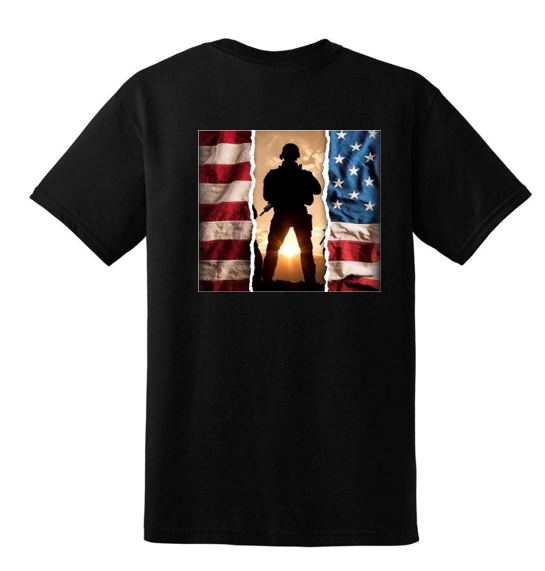 Soldier & Flag t-shirt (3)