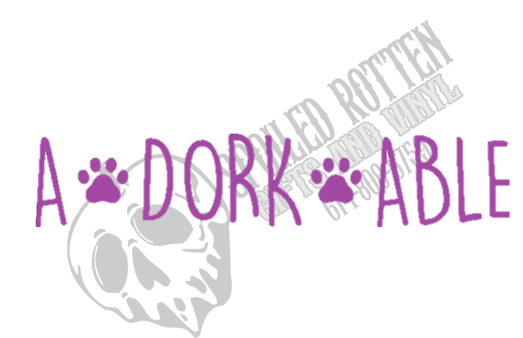 A Dork Able Pet decal