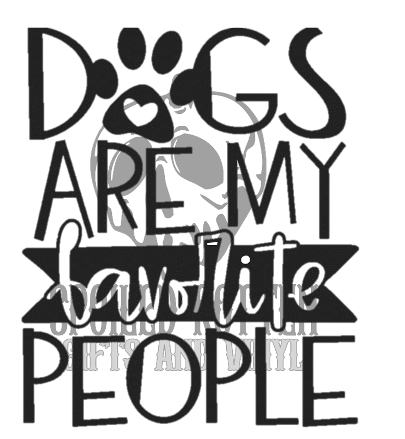 Dogs Are My Favorite People decal