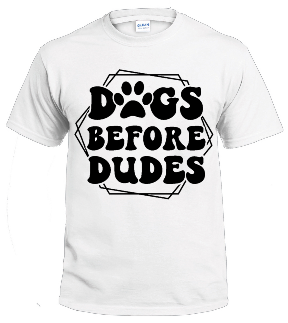 Dogs Before Dudes dog parent t-shirt
