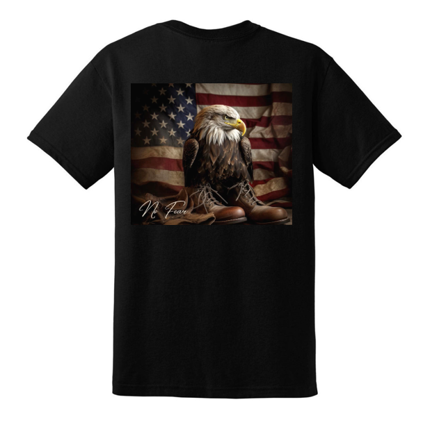 Eagle & American Flag (2) t-shirt