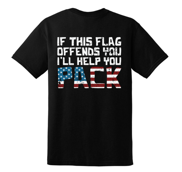 If This Flag Offends You I'll Help You Pack t-shirt