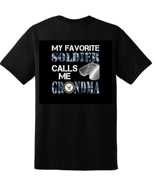 Favorite Soldier Calls Me Grandma t-shirt