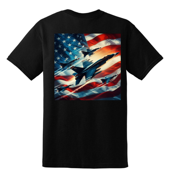 Jets & American Flag t-shirt