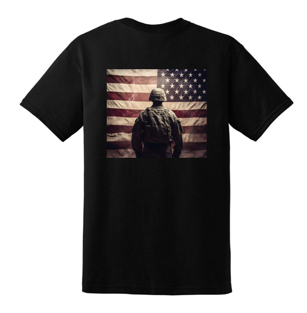 Soldier & Flag t-shirt (2)