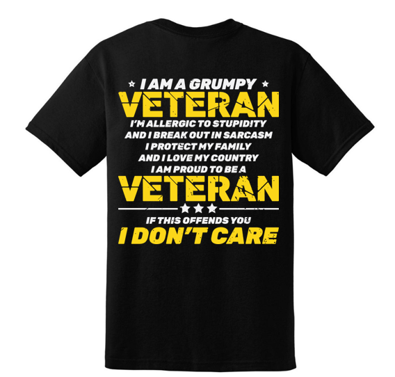 I'm a Grumpy Veteran t-shirt (2)