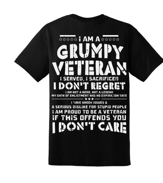 Grumpy Veteran t-shirt