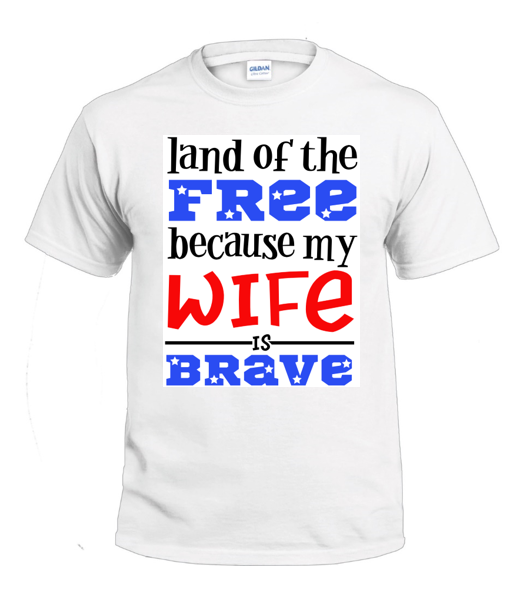 Because of My Wife t-shirt