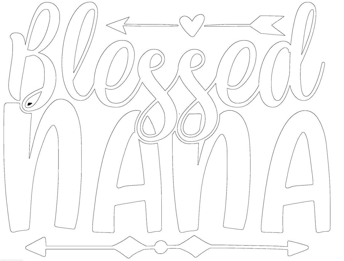 Blessed Nana vinyl decal sticker