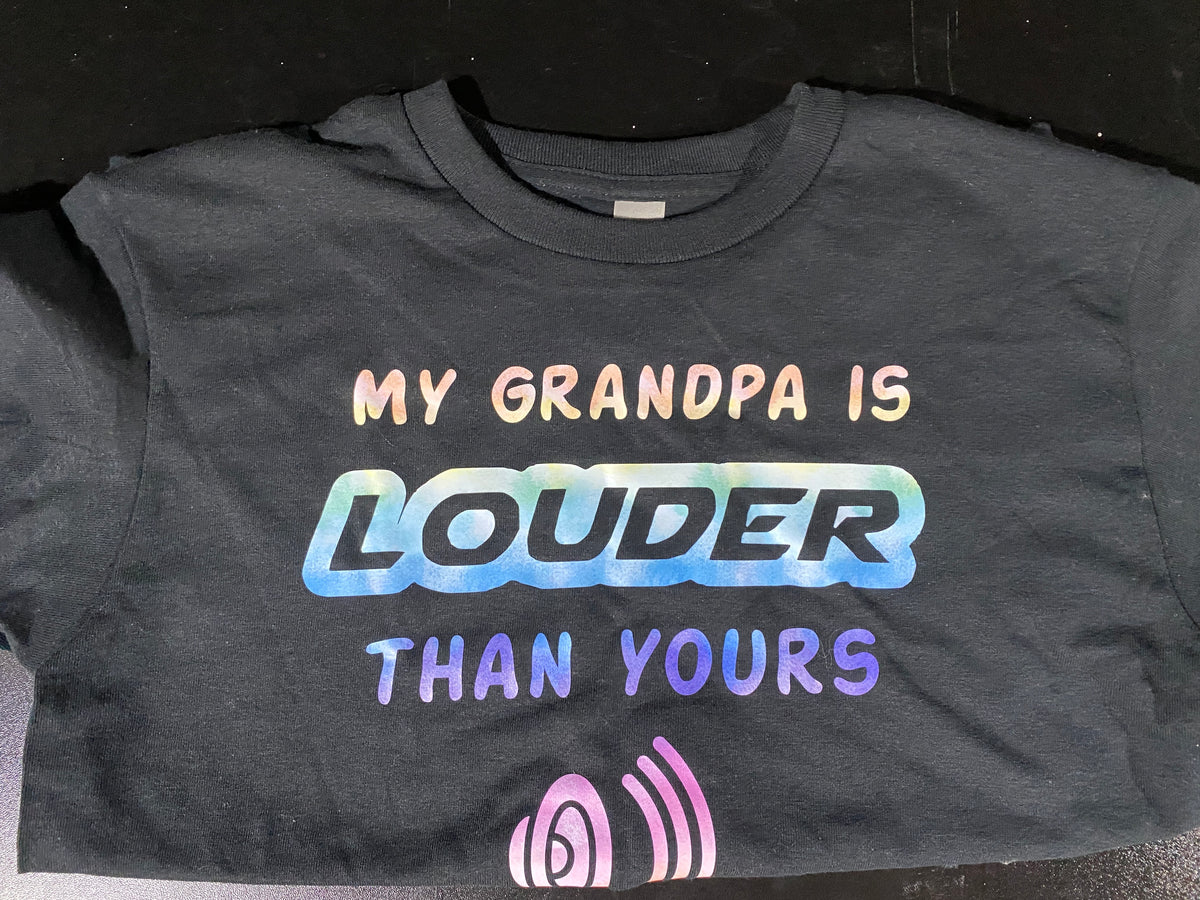 My Grandpa Is Louder Than Yours kid's shirt