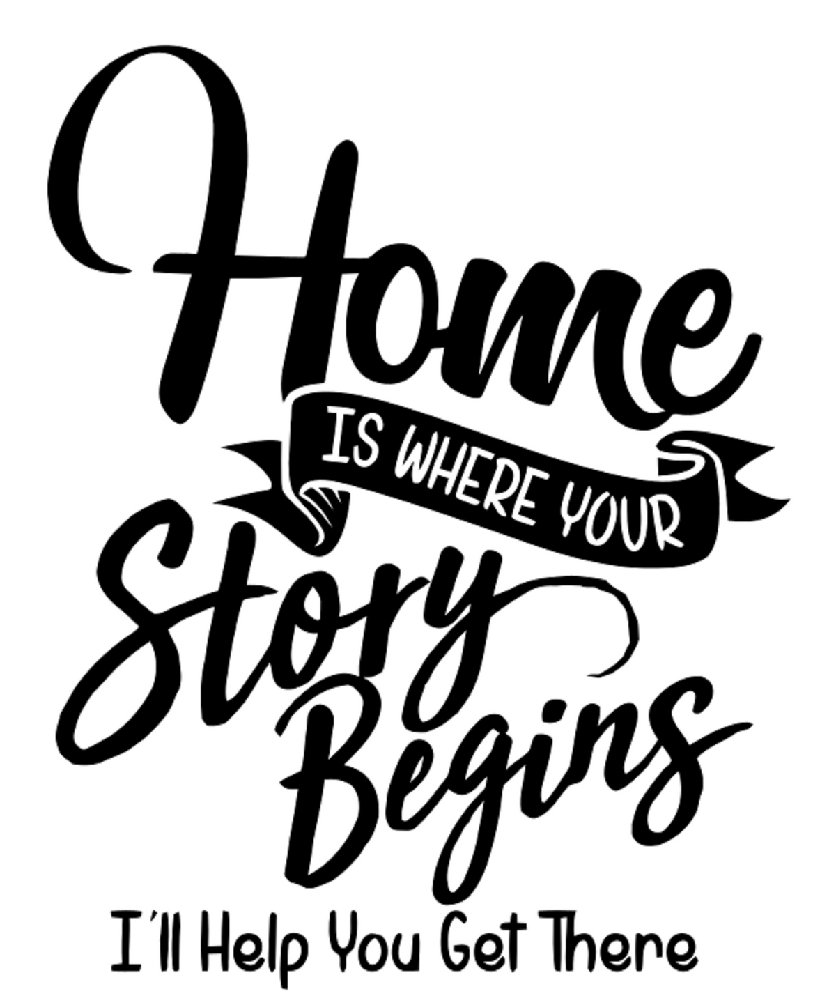 Home is Where Your Story Begins vinyl decal sticker