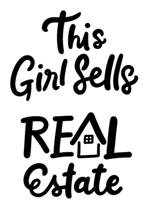 This Girl Sells Real Estate vinyl decal sticker